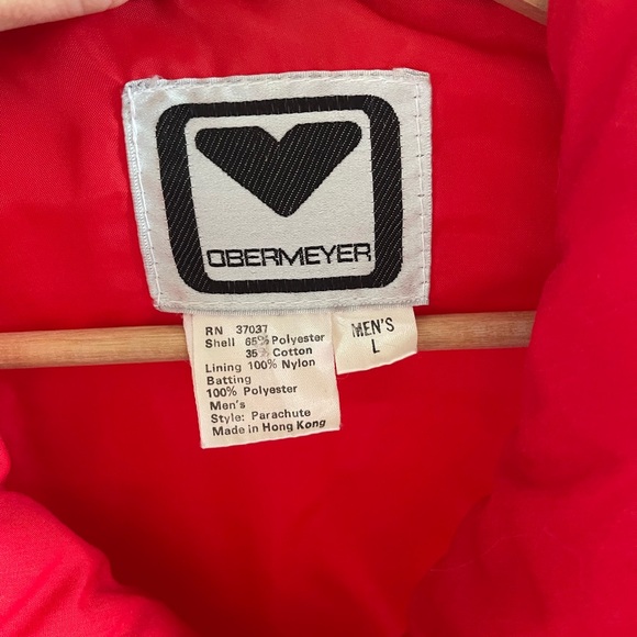 Vintage Obermeyer Red Puffer Vest - L - Picture 5 of 6